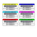 Barcode Labels (5000 Pack) Color Rolls